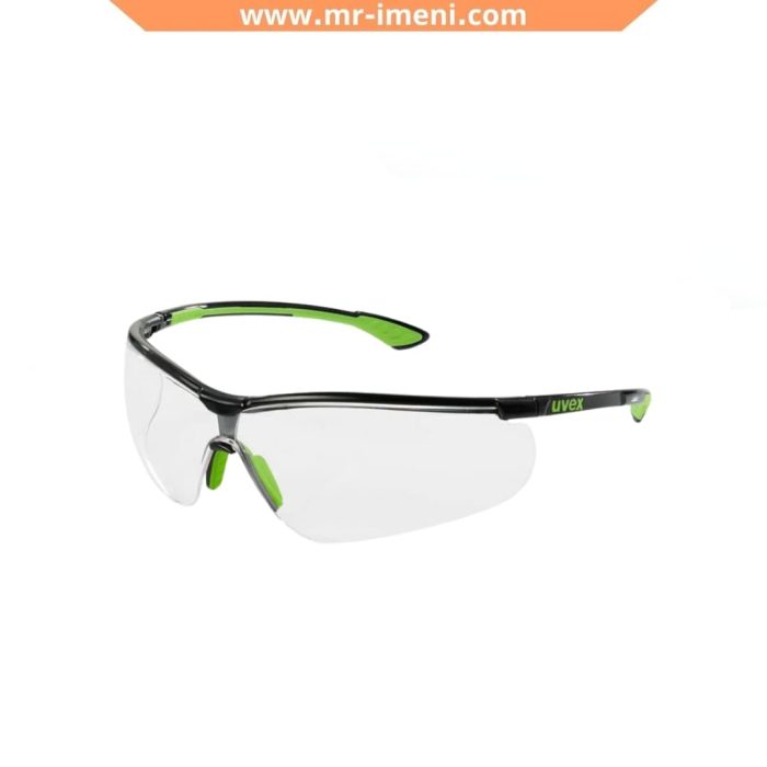 عینک ایمنی لنز شفاف uvex مدل sportstyle