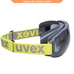 عینک ایمنی گاگل لنز دودی uvex مدل megasonic