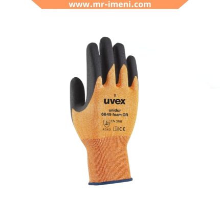 دستکش-ضد-برش-uvex-مدل-unidur-6649-or