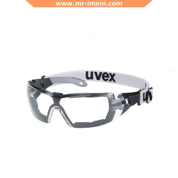 عینک ایمنی لنز شفاف uvex مدل pheos guard
