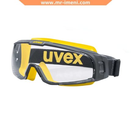 عینک ایمنی گاگل لنز شفاف uvex مدل u-sonic